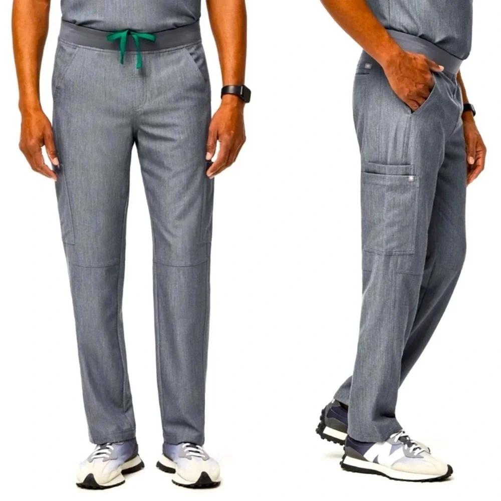 FIGS Axim Cargo Scrub Pants in Graphite Gray